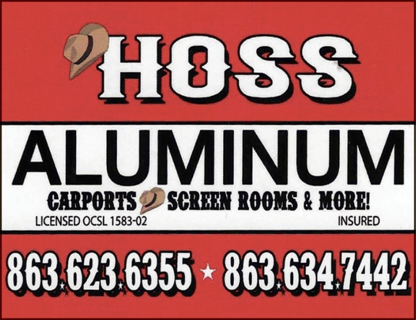 Carports, Screen Rooms & More!, Hoss Aluminum, Okeechobee, FL